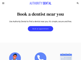 'authoritydental.org' screenshot