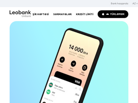'leobank.az' screenshot