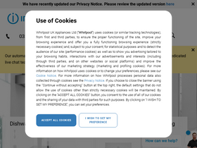 'indesitservice.co.uk' screenshot