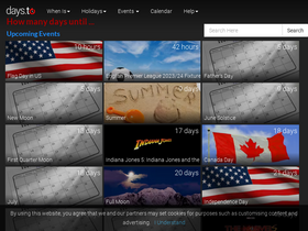 'days.to' screenshot