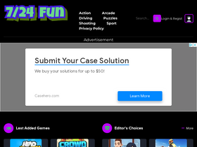 '724fun.com' screenshot