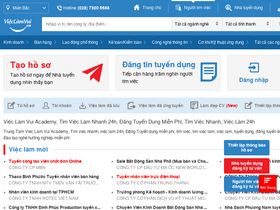 'vieclamvui.com' screenshot