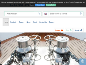 'lewmar.com' screenshot
