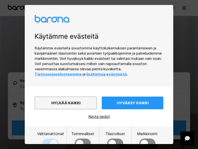'tiedotteet.barona.fi' screenshot