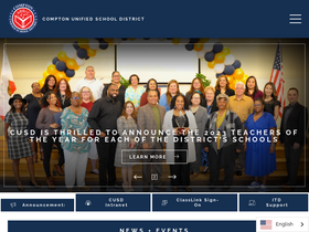'compton.k12.ca.us' screenshot