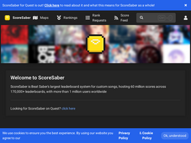 'scoresaber.com' screenshot