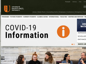 'ustpaul.ca' screenshot