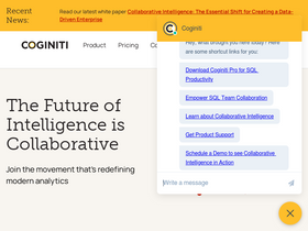 Coginiti - Instant query assistance, on-demand learning, and collaborative workspaces for efficient data and analytic product development