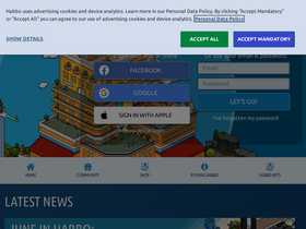 'habbo.com' screenshot