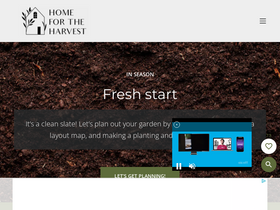 'homefortheharvest.com' screenshot