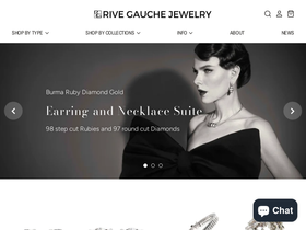 rivegauchejewelry.com homepage screenshot