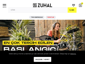 'zuhalmuzik.com' screenshot