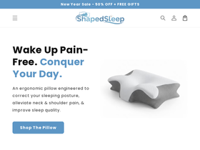 Shaped Sleep website screenshot