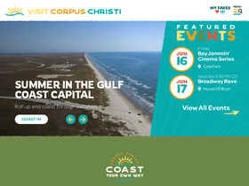 'visitcorpuschristi.com' screenshot