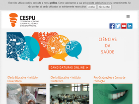 'cespu.pt' screenshot