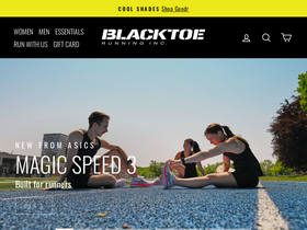 'blacktoerunning.com' screenshot