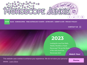 'thehoroscopejunkie.ca' screenshot