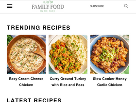 'familyfoodonthetable.com' screenshot