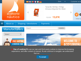 'accesorionautico.com' screenshot