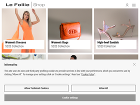 'lefollieshop.com' screenshot
