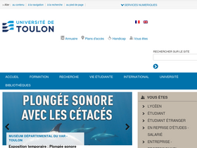 'annuaire.univ-tln.fr' screenshot