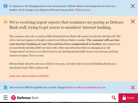 'digital.defencebank.com.au' screenshot