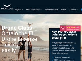 dronelicense.eu homepage screenshot