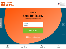 'directenergy.com' screenshot