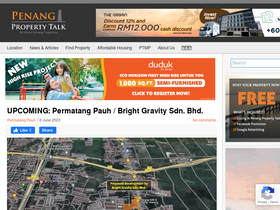 'penangpropertytalk.com' screenshot