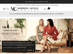 'madisonavenuecouture.com' screenshot