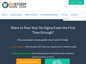'sixsigmastudyguide.com' screenshot