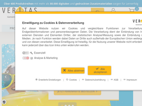 'veritas.at' screenshot