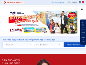 'vus.edu.vn' screenshot