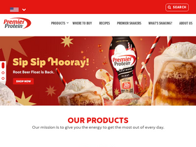 'premierprotein.com' screenshot