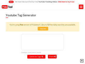 'ytubetool.com' screenshot