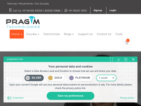 'pragimtech.com' screenshot