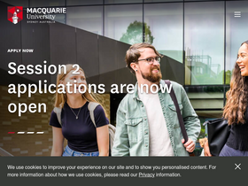 'mq.edu.au' screenshot