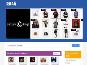 'raag.fm' screenshot