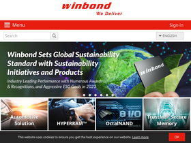 'winbond.com' screenshot
