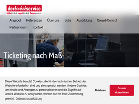 'derticketservice.de' screenshot