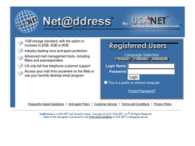 'netaddress.com' screenshot