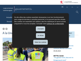 'gouvernement.lu' screenshot
