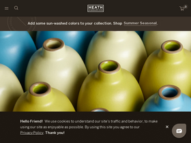 'heathceramics.com' screenshot