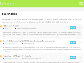 'ledigajobbsverige.se' screenshot