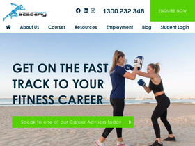 'fitnesseducation.edu.au' screenshot