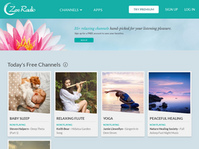 'zenradio.com' screenshot