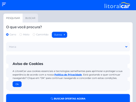 'litoralcar.com.br' screenshot