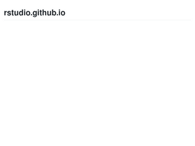 'rstudio.github.io' screenshot