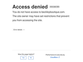 'beckleyboutique.com' screenshot