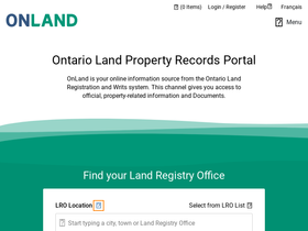 'onland.ca' screenshot